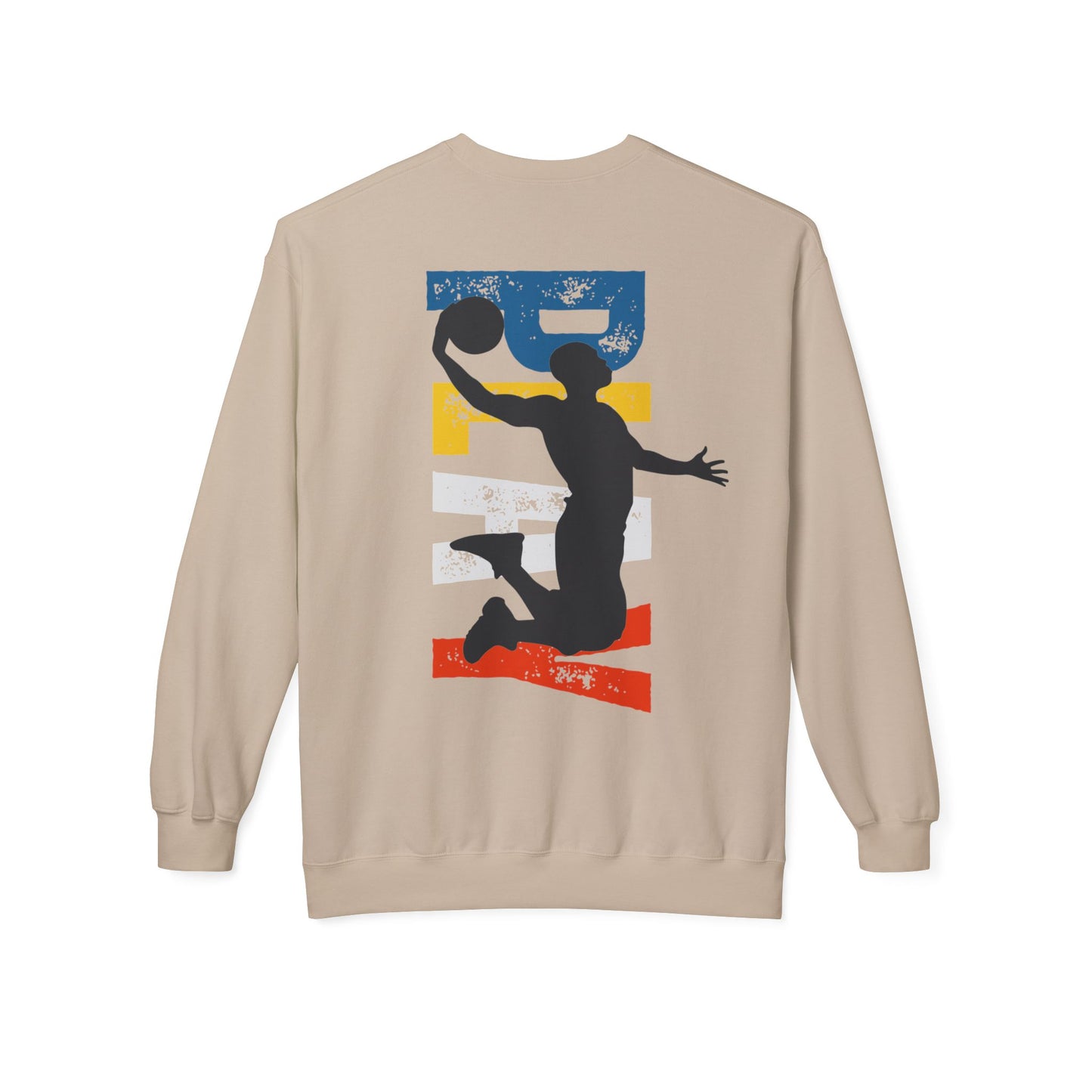 Unisex Basketball Sweatshirt - Eat Sleep Repeat Design